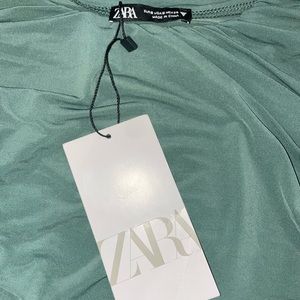 Zara green sleeve top